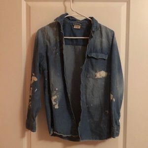 unisex thin denim-looking jacket